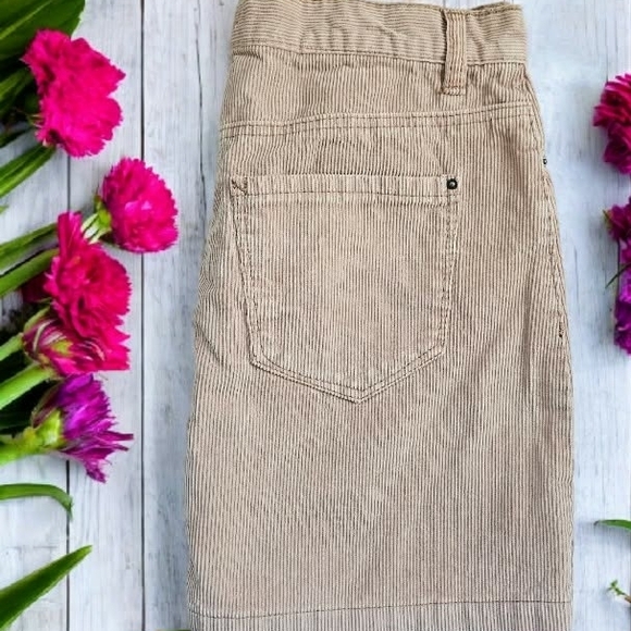 Kensie Jeans Tan Corduroy Mini Skirt - Picture 3 of 8
